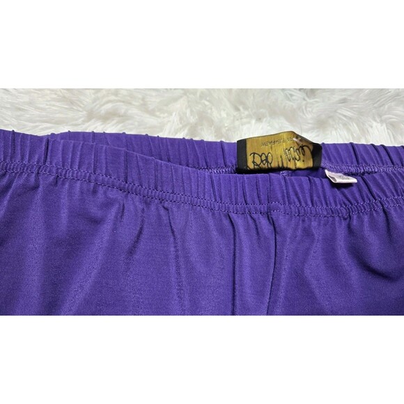 Bob Mackie Wearable Purple Wide-Leg Pull-On Stretch Pants Size Large 34x32 NWT - Picture 4 of 7